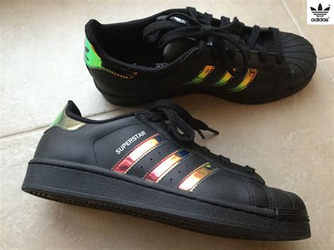 schwarze adidas superstar mit holographic stripes|adidas Originals Superstar .